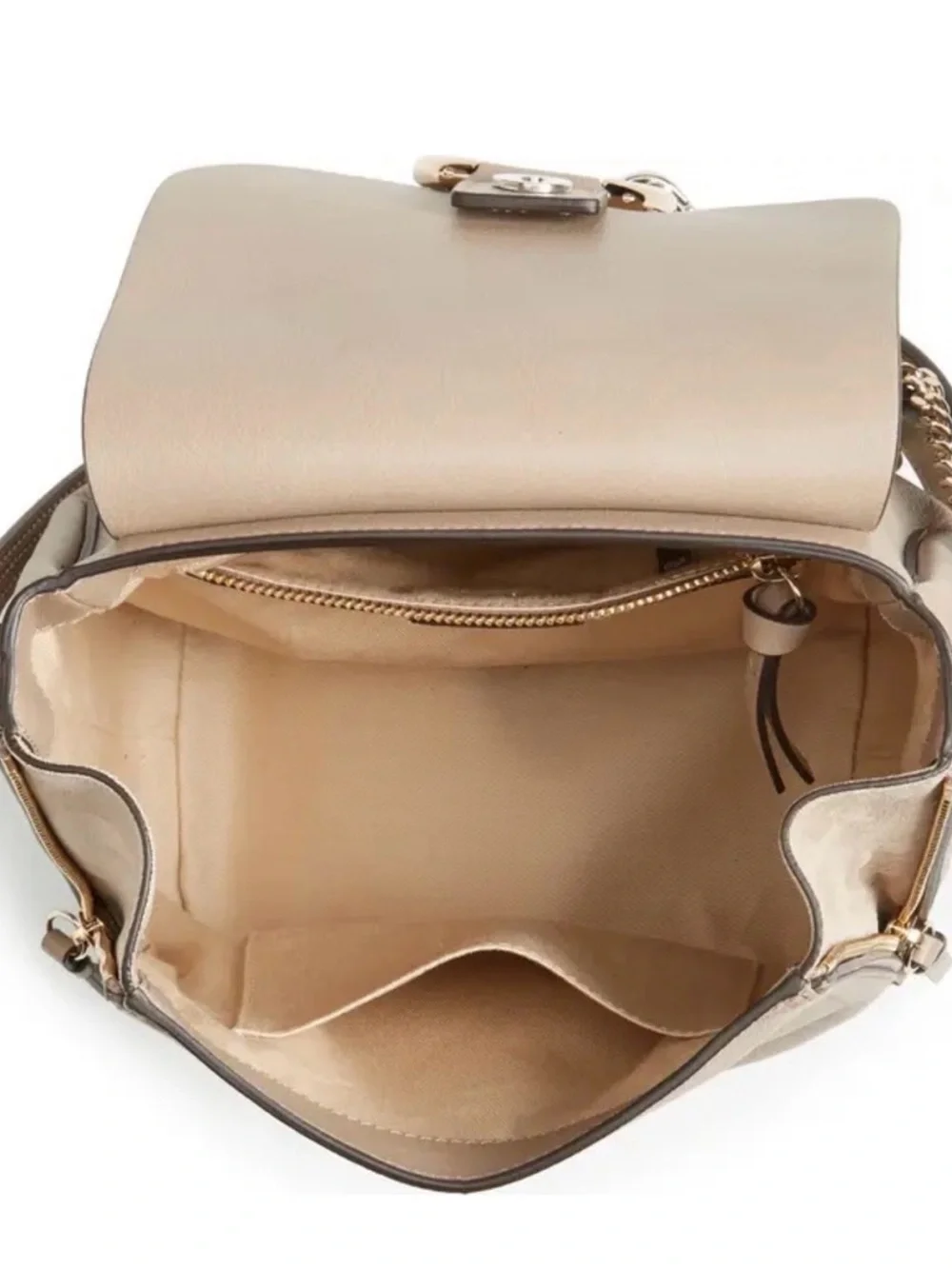 Chloe Faye Beige Backpack